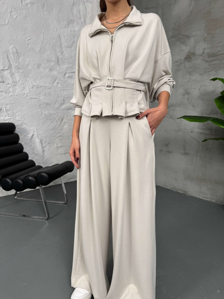 Taş Beli Kemerli Modal Takım 4034-Taş