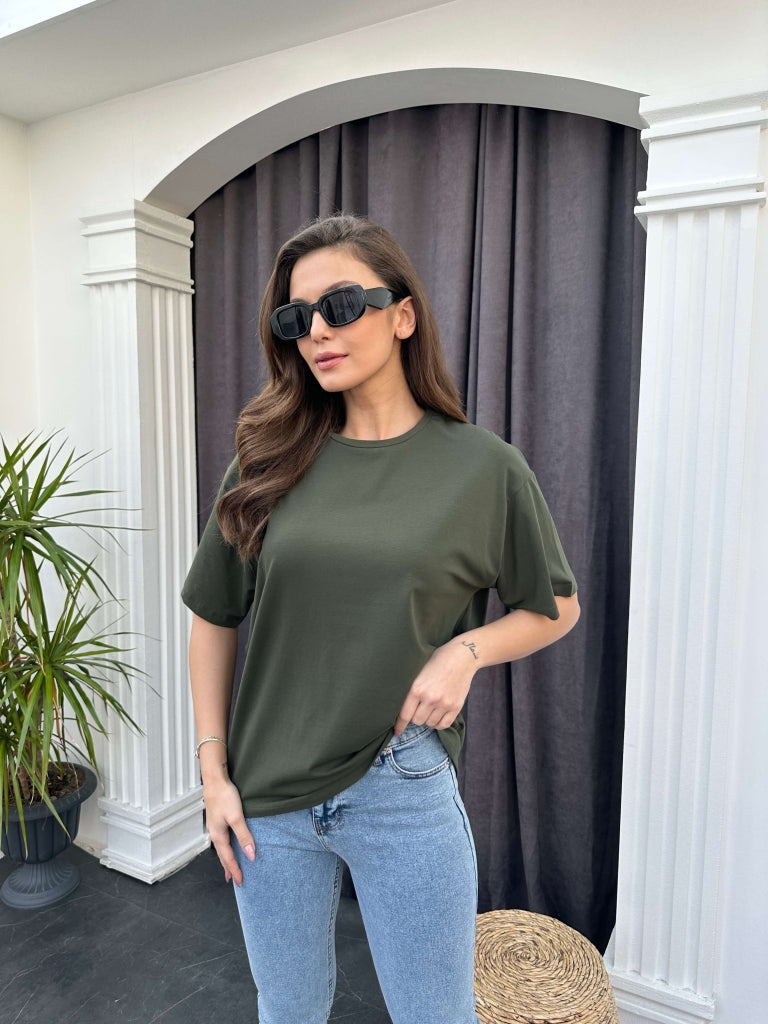 Haki Basic Tshirt EY002-HAKİ