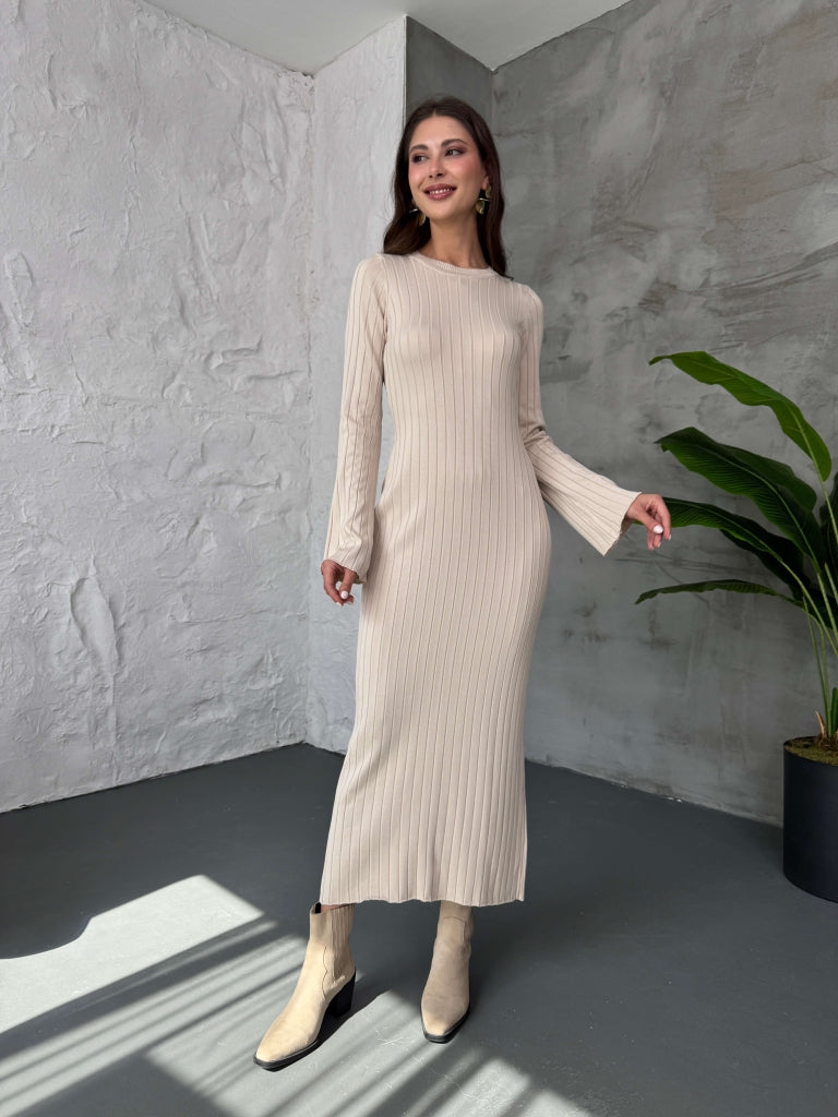 Taş Massi Model Merserize Triko Elbise ELB01-TAŞ
