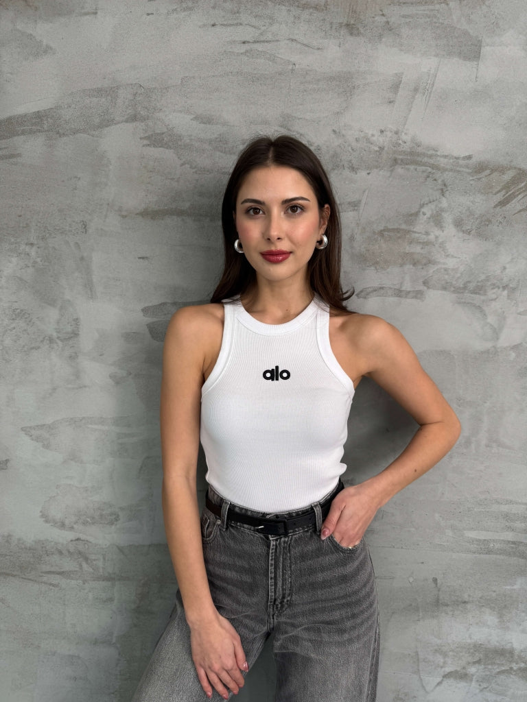 Beyaz Halter Yaka Orj Atlet 102-BEYAZ