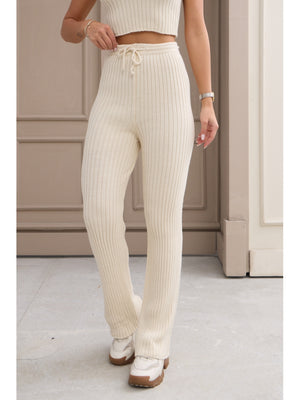 Ekru Üçlü Triko Takım 5190-Ekru