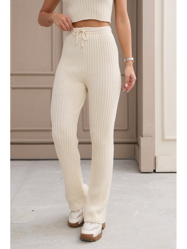 Ekru Üçlü Triko Takım 5190-Ekru