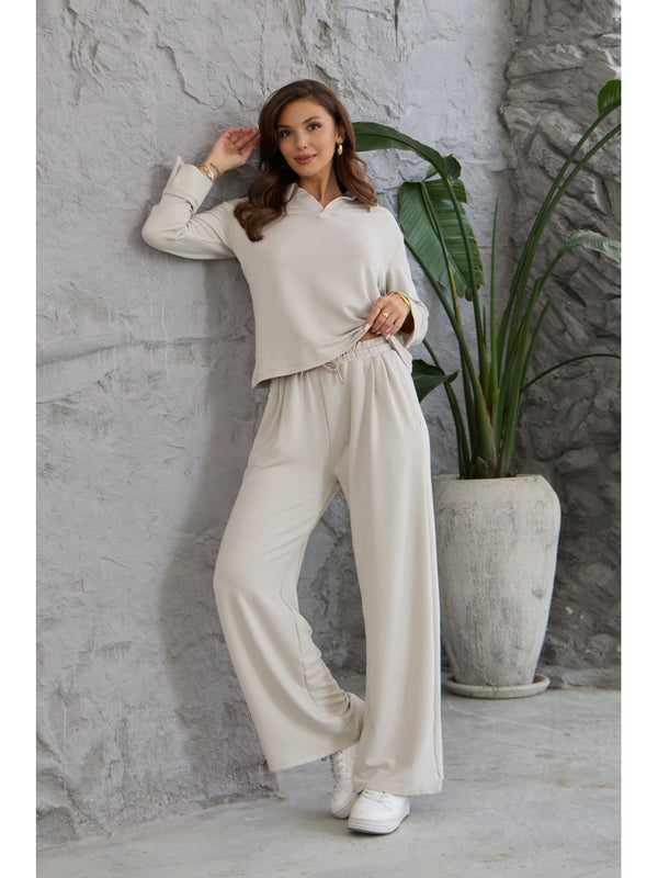 Taş Polo Yaka Modal Takım EY123-Taş