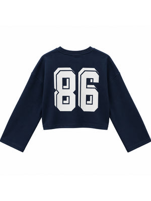 Lacivert Wild Baskılı Sweat 12510-Lacivert