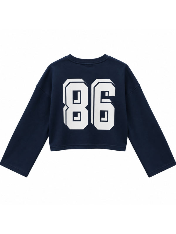 Lacivert Wild Baskılı Sweat 12510-Lacivert