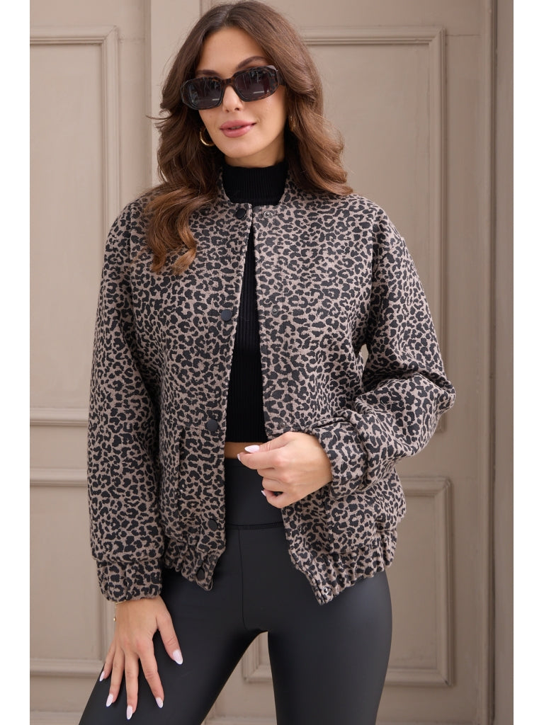 Leopar Zr Model Bomber Ceket
