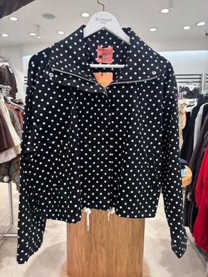 Siyah Puantiyeli Bomber Ceket 1381-Siyah