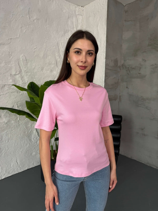 Pembe Massi Orj Basic Tshirt