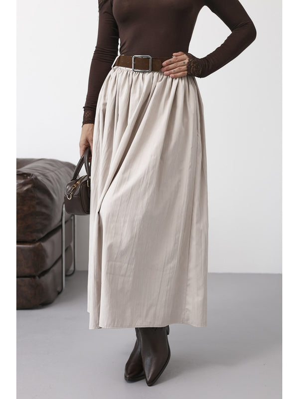 Bej Kemerli Cupra Etek 580667-Bej