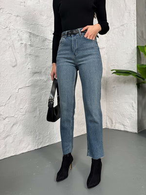 Mavi Boy Fit Kesik Paça Orj Jean 2402-Mavi