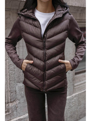 Kahve Dalgıç Detaylı Şişme Zr Mont EY-2870-Kahve