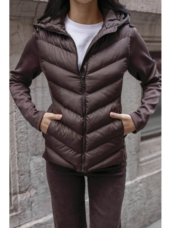 Kahve Dalgıç Detaylı Şişme Zr Mont EY-2870-Kahve