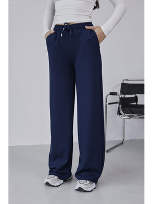 Lacivert Oysh Palazzo Modal Pantolon EY-075-LACİVERT