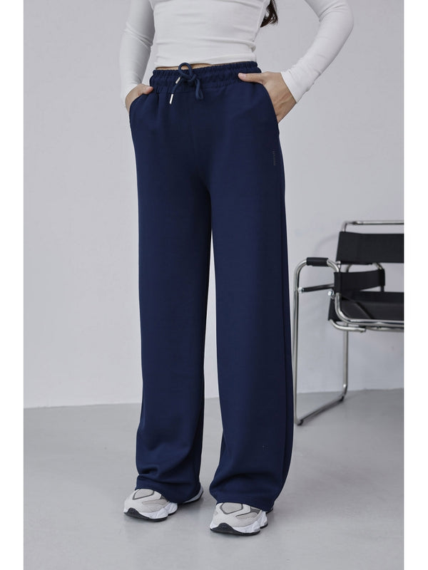 Lacivert Oysh Palazzo Modal Pantolon EY-075-LACİVERT