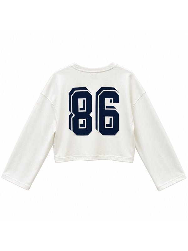 Ekru Wild Baskılı Sweat 12510-Ekru