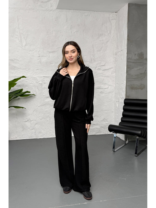 Siyah Premium Garnili Takım 10158-Siyah