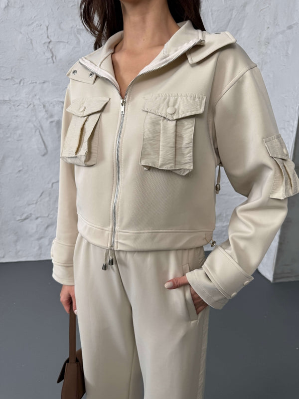 Taş Cepli Paraşüt Detaylı Scuba İkili Takım 2140-Taş