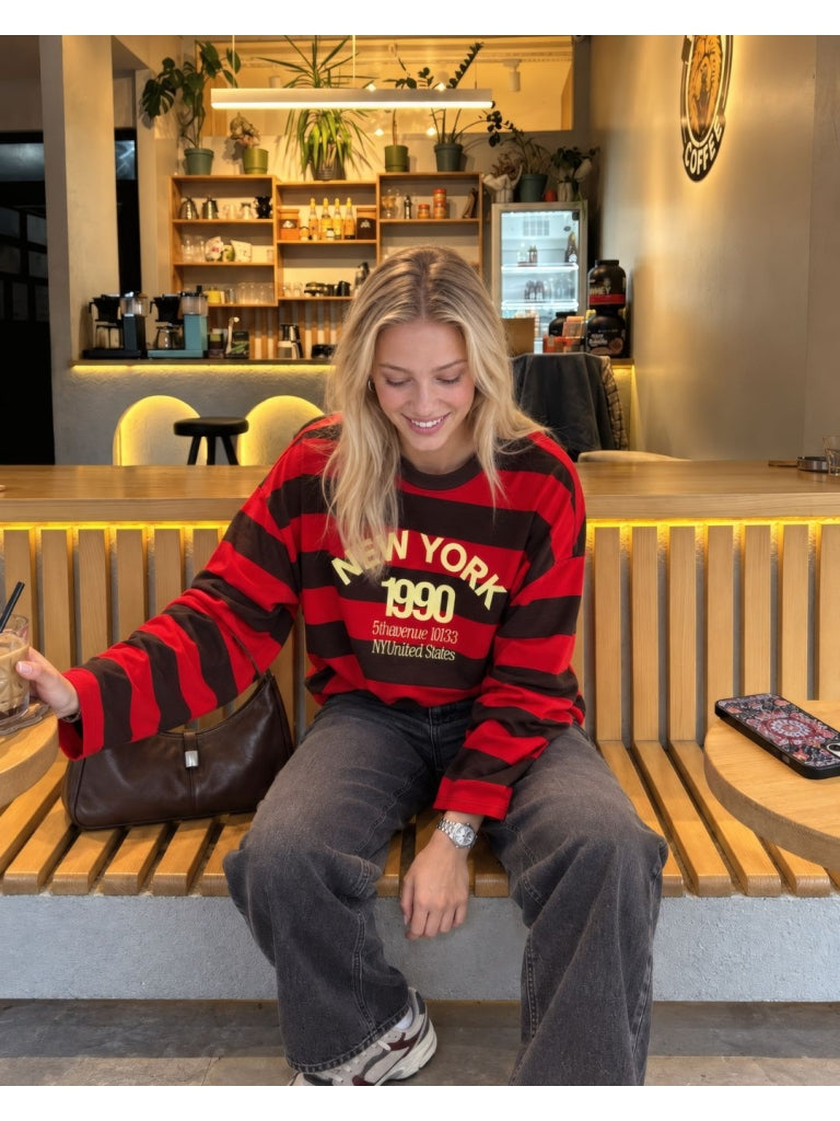 Kırmızı Kahve New York Sweat M-4896
