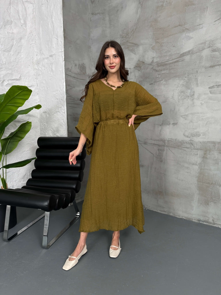 Olive Kolyeli İkili Premium Takım
