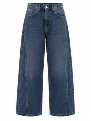 Mavi Yanı Dikiş Detaylı Jean 3093-Mavi
