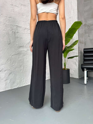 Siyah Orj Marka Tencel Pantolon 8002-Siyah