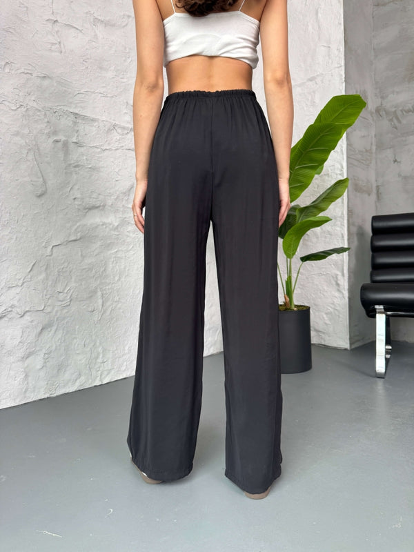 Siyah Orj Marka Tencel Pantolon 8002-Siyah