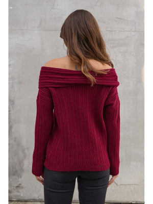 Bordo Degaje Yaka Fitilli Kazak