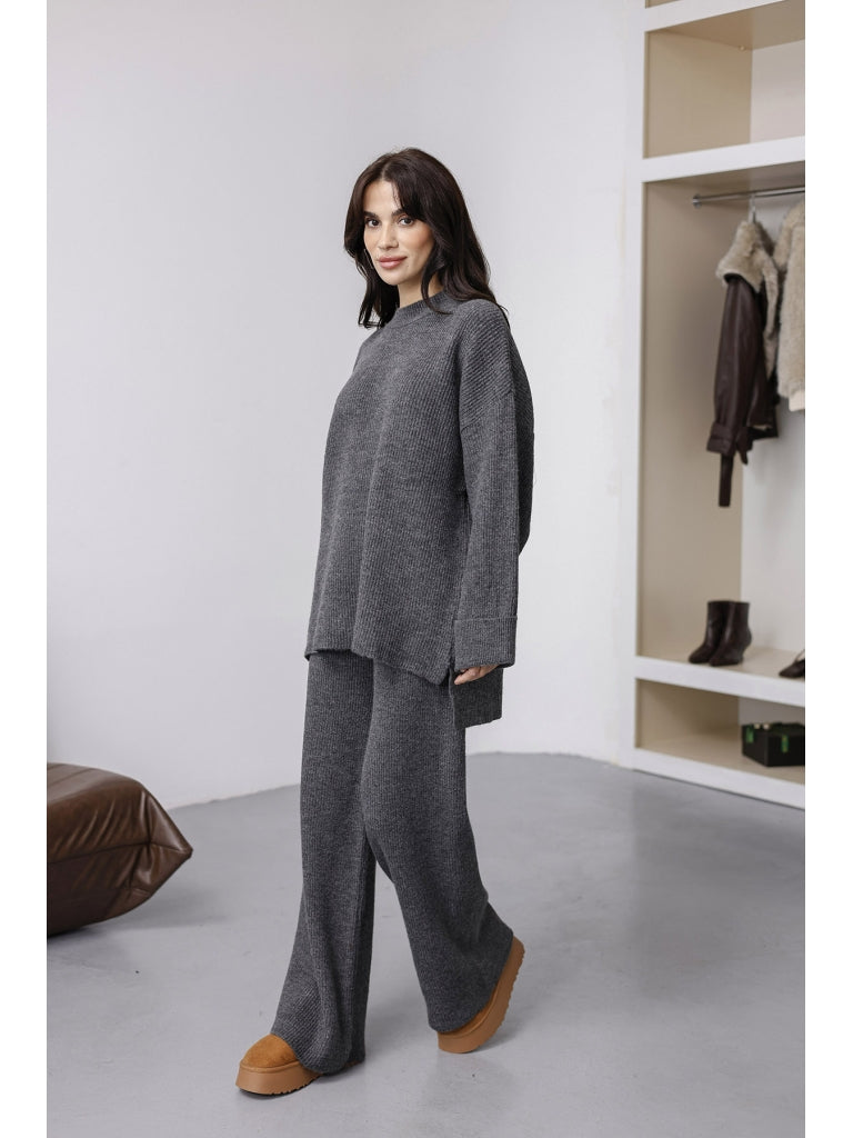Antrasit Oversize Örme Takım 25812-Antrasit