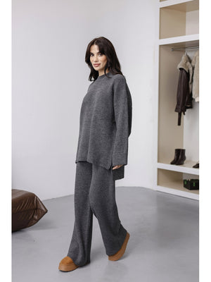 Antrasit Oversize Örme Takım 25812-Antrasit