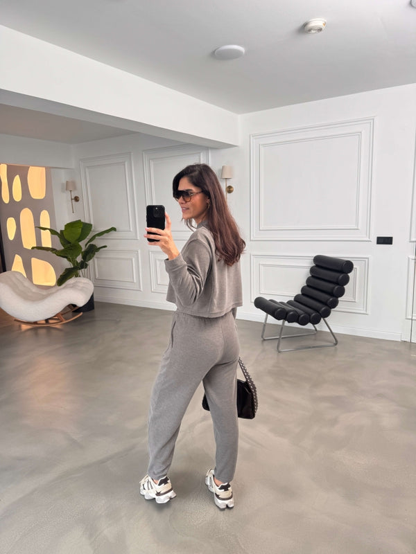 Vizon Dikiş Detaylı Selanik Takım 3584-Vizon