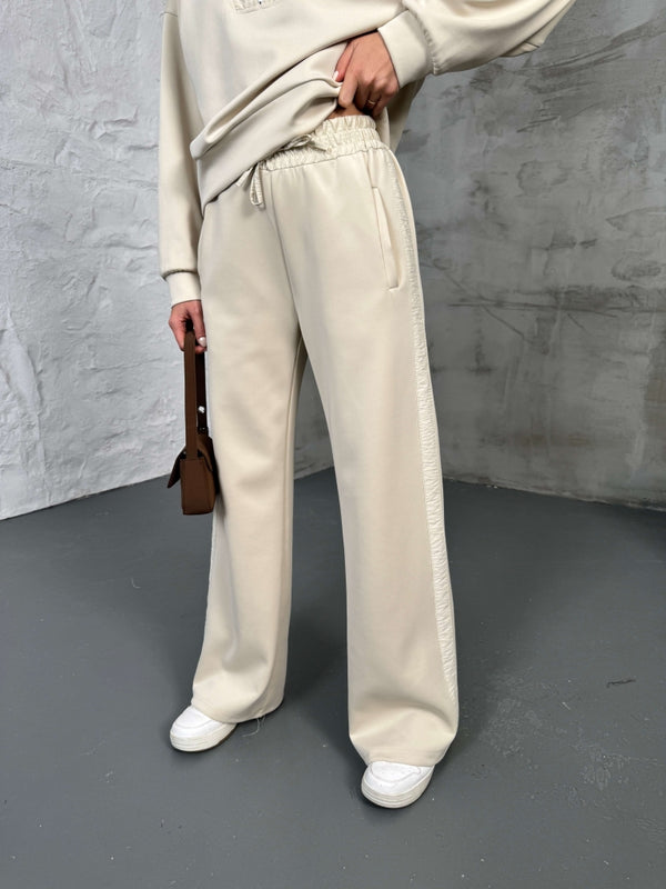 Taş Paraşüt Şeritli Fermuarlı Scuba Takım 2624-Taş