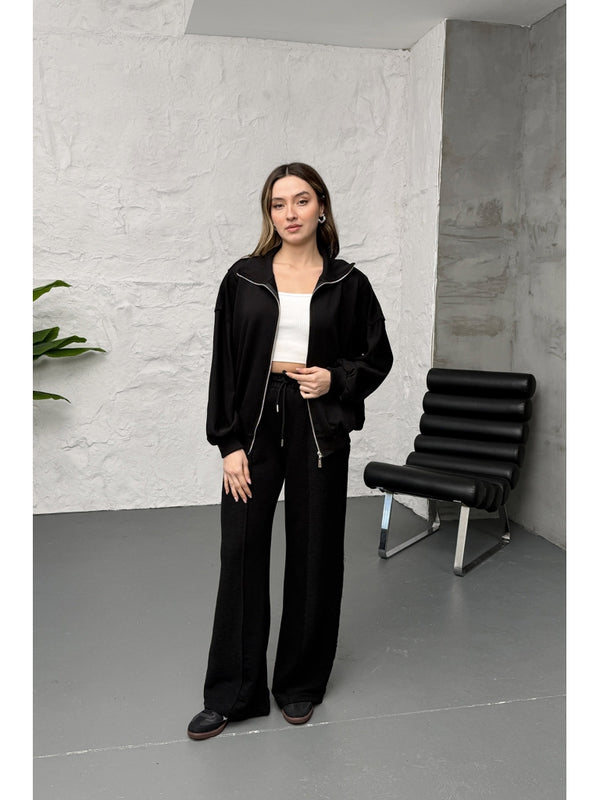 Siyah Premium Garnili Takım 10158-Siyah