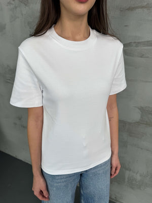 Beyaz Massi Orj Basic Tshirt