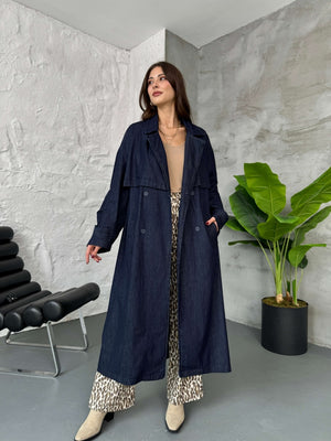 Premium Oversize Denim Trençkot