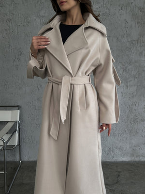 Taş Kolları Cep Detaylı Premium Kaban 20101-Taş