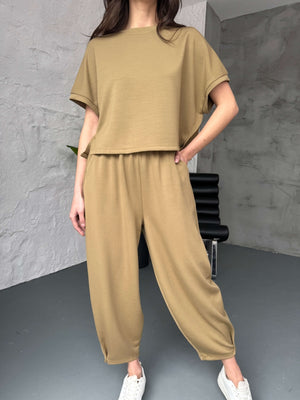 Olive Modal Tshirt Pantolon Takım