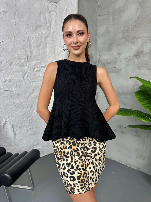 Siyah Zr Model Örgü Süveter