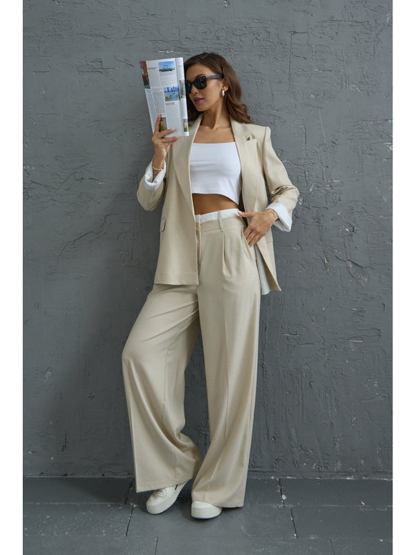 Taş Kol Detaylı Blazer Ceket