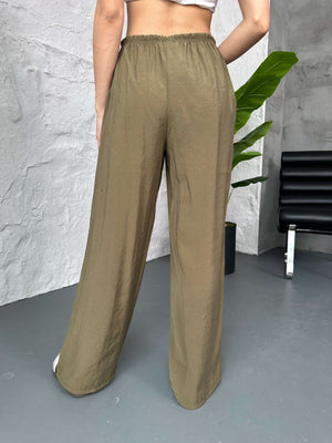 Haki Orj Marka Tencel Pantolon 8002-Haki