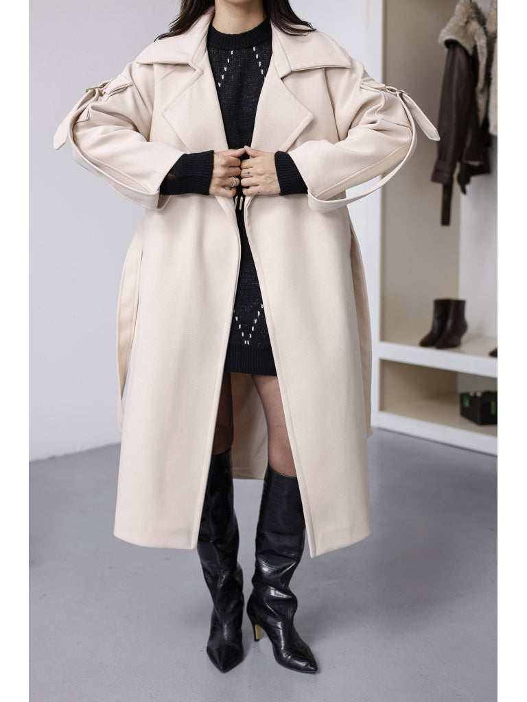 Taş Kolları Cep Detaylı Premium Kaban 20101-Taş