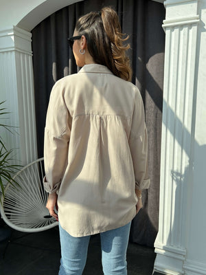 Vizon Oversize Poplin Gömlek