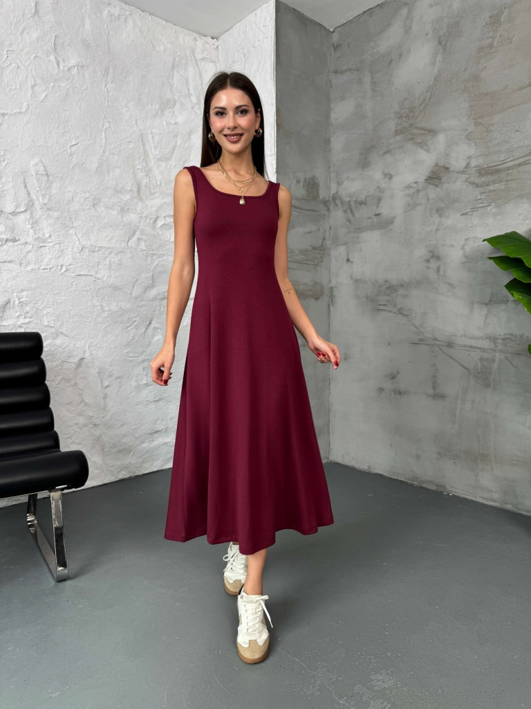 Bordo Modal Bluzlu İkili Takım Elbise