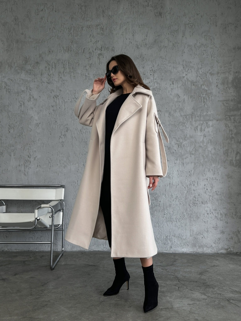 Taş Kolları Cep Detaylı Premium Kaban 20101-Taş