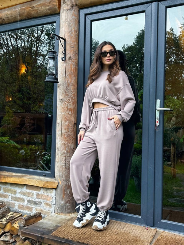 Vizon Modal Sweat Pantolon Takım