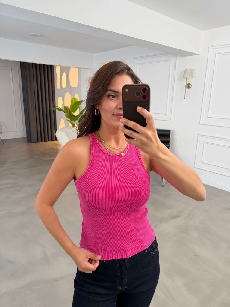 Pembe Yıkamalı Atlet 3112-Pembe