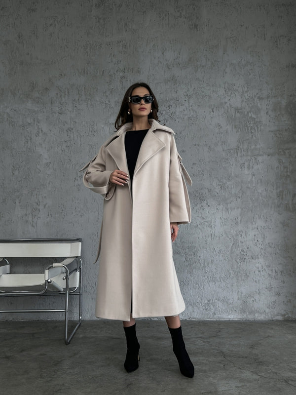 Taş Kolları Cep Detaylı Premium Kaban 20101-Taş