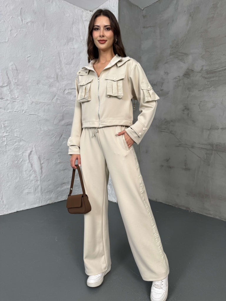 Taş Cepli Paraşüt Detaylı Scuba İkili Takım 2140-Taş