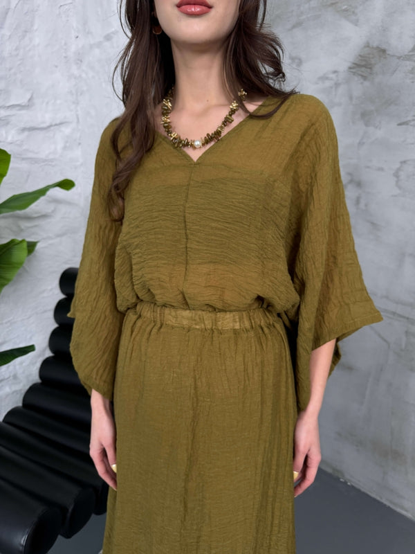 Olive Kolyeli İkili Premium Takım