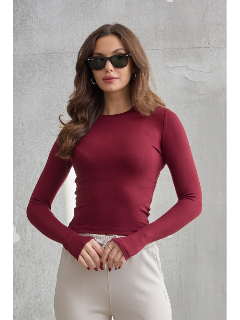 Bordo Oysh Model Parmak Geçirme Body