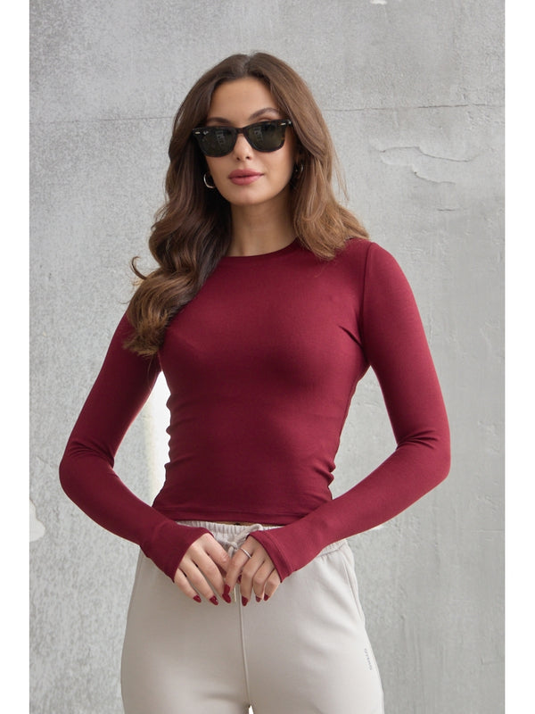 Bordo Oysh Model Parmak Geçirme Body